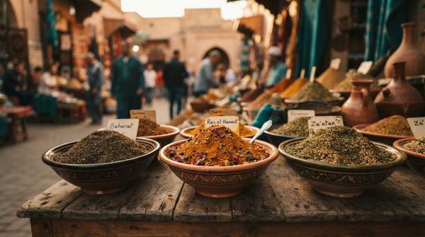 Editorial illustration for Baharat, Ras el Hanout, or Za'atar? A Home Cook's Guide to the Middle East's Essential Spice Blends