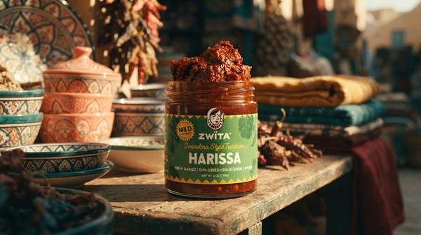 Editorial illustration for From Pounded Porridge to UNESCO Fame: How Harissa Became Tunisia's Signature Condiment