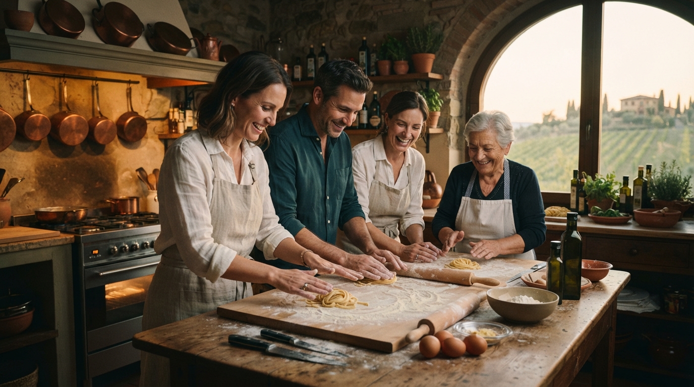 Editorial illustration for From Tuscan Villa Kitchens to Sicilian Market Squares: Which Italian Culinary Tour Fits Your Travel Style?